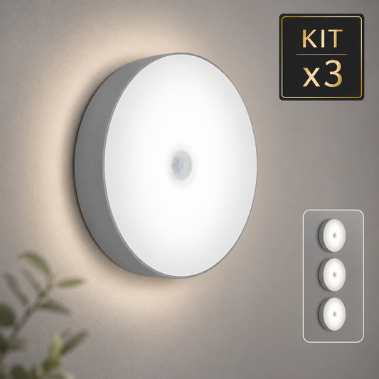 Kit Premium x3 LAMPARAS LED Recargables con Sensor