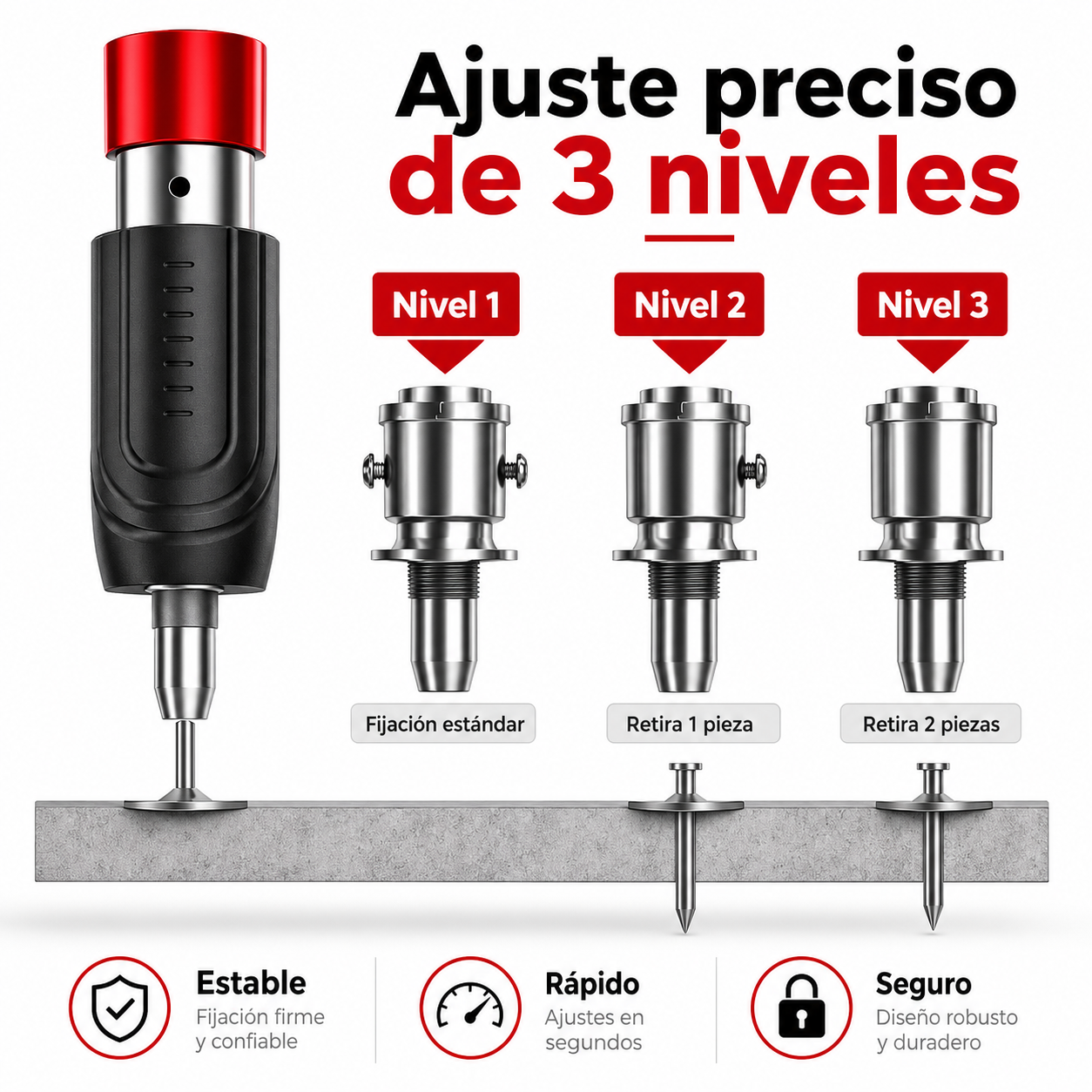 Clavadora Clavos Acero Neumatica