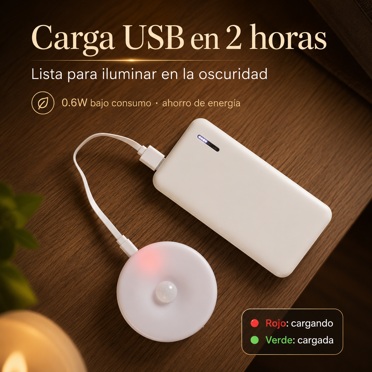 Kit Premium x3 LAMPARAS LED Recargables con Sensor